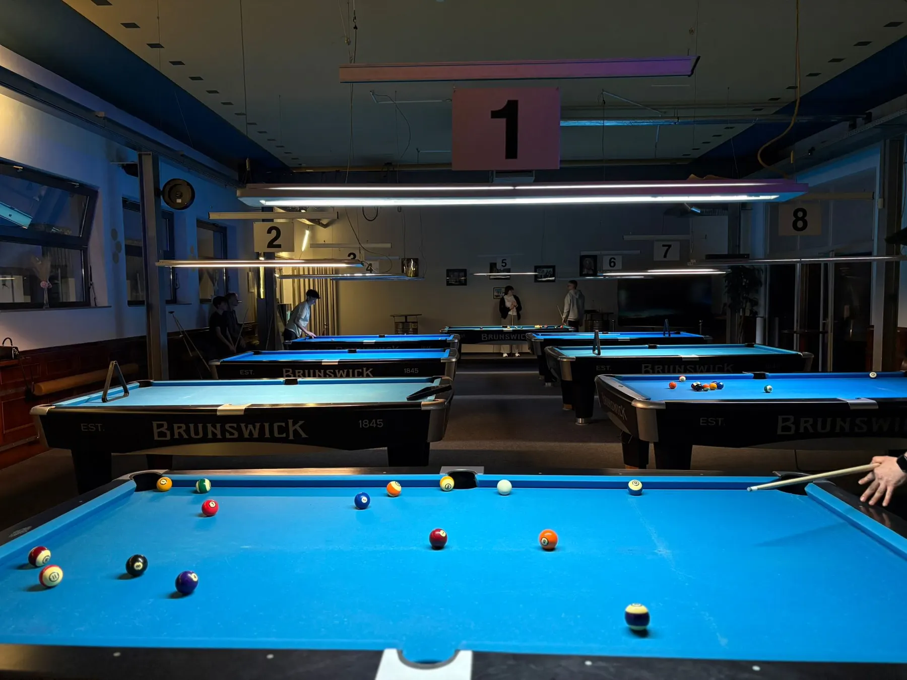 Billardtische in der Lounge